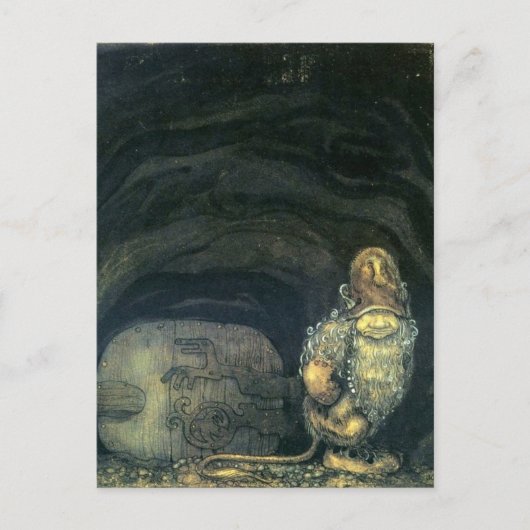 1914年のジョン・バウアーのドアでトロール ポストカード (正面)