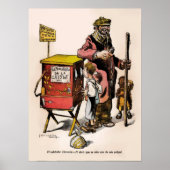 1914年のヴィンテージ漫画アルゼンチン危機 ポスター (正面)