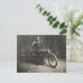 1914年の世界記録のオートバイレースノートン·カンザス ポストカード (スタンド正面)