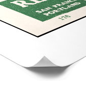 1914年の地図落ちた、リーフレイクとタラク ポスター (角)