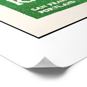 1914年の地図、サンタ・イネスへのローマ地図 ポスター (角)