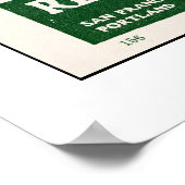 1914年の地図、サンノゼからソクエルへ ポスター (角)