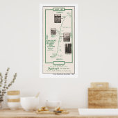 1914年の地図、マデラから粗金ゴールド ポスター (キッチン)