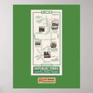 1914年の地図、レッドランズ・トゥ・ペリス ポスター