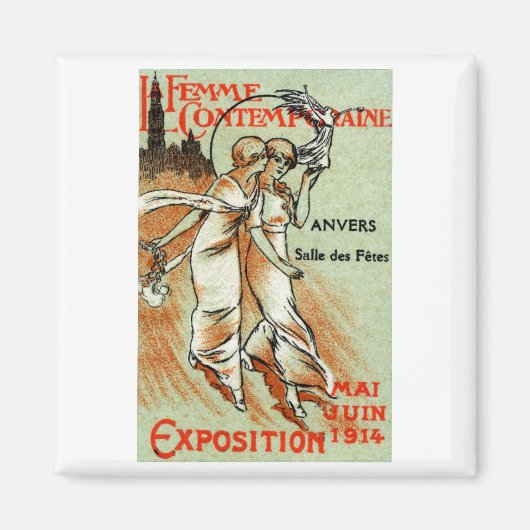 1914年の女性モダン博覧会 マグネット (正面)