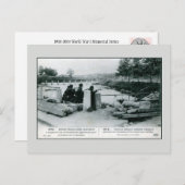 1914年テルモンド近郊のベルギー兵 ポストカード (正面/裏面)