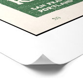 1914年マップ、LAからオレンジへ ポスター (角)