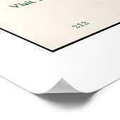 1914年ヨセミテ渓谷の地図 ポスター (角)