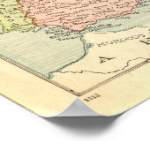 1914年ヨーロッパの地図 ポスター (角)