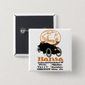 1914年半佐自動車 缶バッジ (正面&裏面)