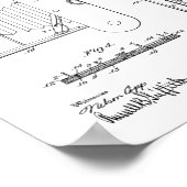 1914年折りカメラ特許美術スケッチプリント ポスター (角)