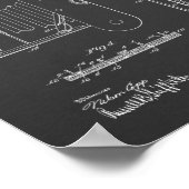 1914年折りカメラ特許美術スケッチプリント ポスター (角)