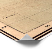 1914年日本の世界地図 ポスター (角)