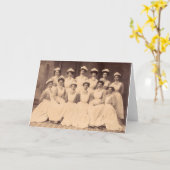 1914年頃の看護学校卒業生 カード (黄色い花)