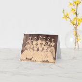 1914年頃の看護学校卒業生 カード (黄色い花)