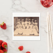 1914年頃の看護学校卒業生 スタンダードカクテルナプキン (インサイチュ)