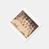 1914年頃の看護学校卒業生 スタンダードカクテルナプキン (角)
