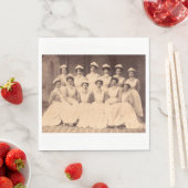 1914年頃の看護学校卒業生 スタンダードランチョンナプキン (インサイチュ)