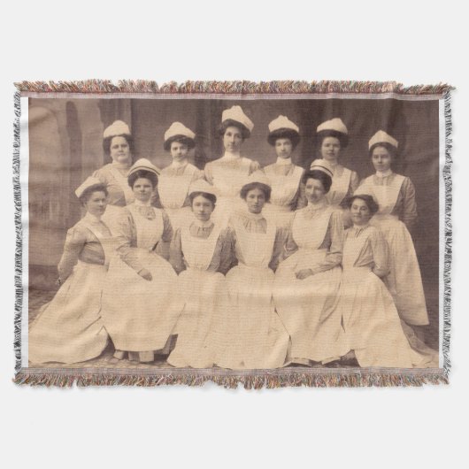 1914年頃の看護学校卒業生 スローブランケット (正面)