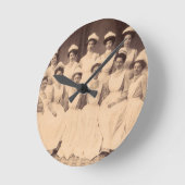 1914年頃の看護学校卒業生 ラウンド壁時計 (傾斜)