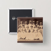 1914年頃の看護学校卒業生 缶バッジ (正面&裏面)