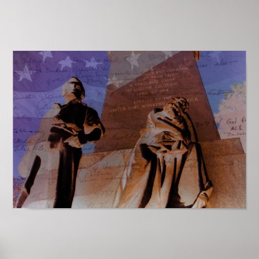 1914年4月20日の歴史的なルドロー大虐殺 ポスター (正面)