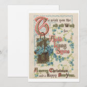 1914年 アードランサイン クリスマス 新年 ヴィンテージ (正面/裏面)