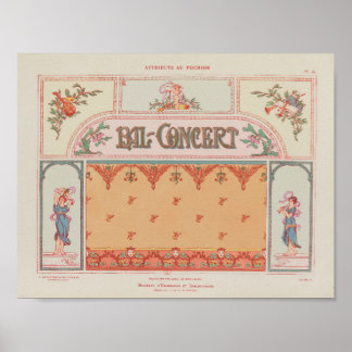 1914年 シャレロン ポシュワール アート オーナメント プレート27 ポスター