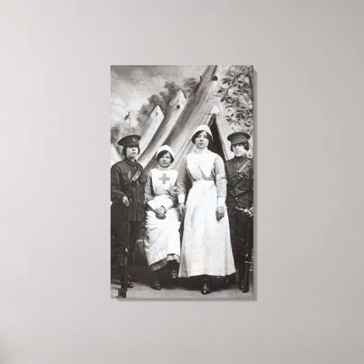 1914年～18年の戦争の女性 キャンバスプリント (正面)