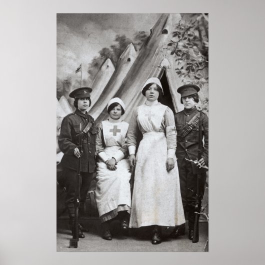 1914年~18年の戦争の女性 ポスター (正面)