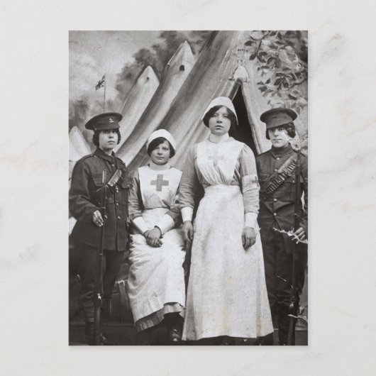 1914年～18年の戦争の女性 ポストカード (正面)