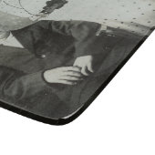 1914年Mr & Mrs Hill RPPC B&Wフォトカップル画像 カッティングボード (角)