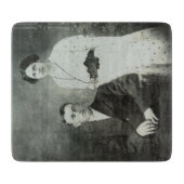 1914年Mr & Mrs Hill RPPC B&Wフォトカップル画像 カッティングボード (正面)