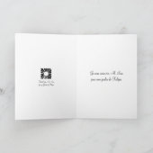 1914!!! 『フランスのチューリップガーデン』 ヴィンテージグリーティング カード (内部)