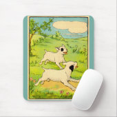 1914 2犬ランニングの マウスパッド (マウス)