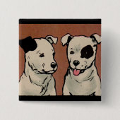 1914 two dogs 缶バッジ (正面)