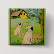 1914 two dogs and a little white cat