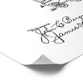 1914 Vintage Airplane Patent Art Drawing Print ポスター (角)