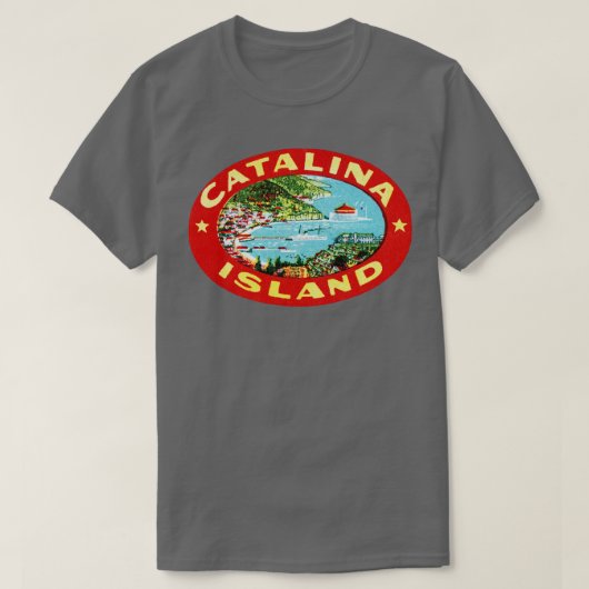 1915カタリナアイランドカリフォルニア Tシャツ (デザイン正面)