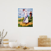 1915ゴルフウォーターカラープリント ポスター (キッチン)