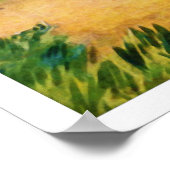 1915ゴルフウォーターカラープリント ポスター (角)