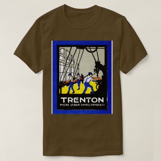 1915トレントンニュージャージー Tシャツ (デザイン正面)