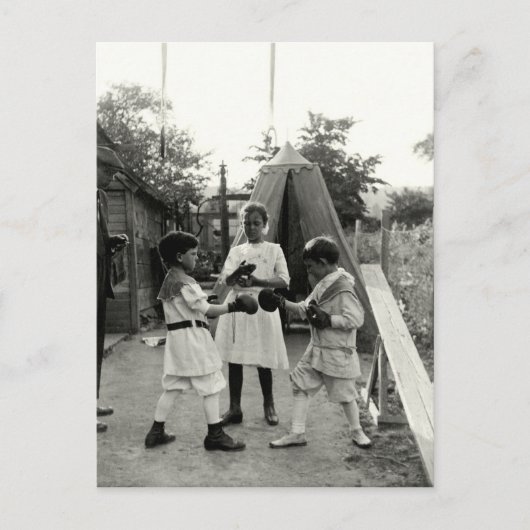 1915バックヤードボクシングマッチ ポストカード (正面)