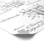 1915ヴィンテージカイロプラクティック表特許芸術プリント ポスター (角)