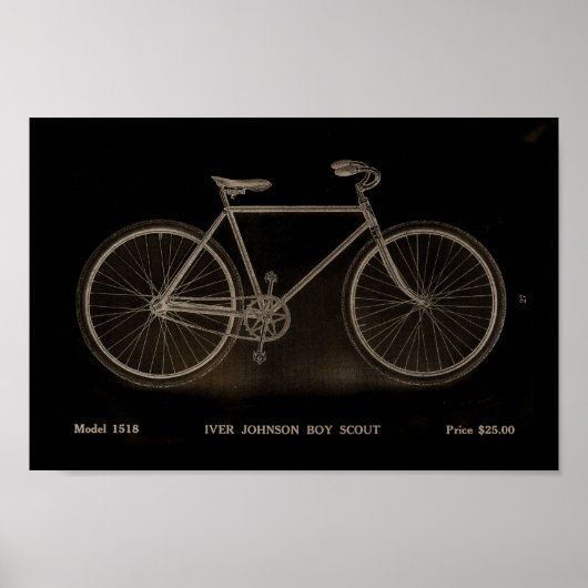 1915ヴィンテージボーイスカウト自転車広告アートポスター ポスター (正面)