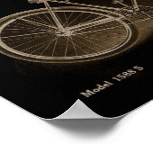 1915ヴィンテージ重役自転車広告アートポスター ポスター (角)