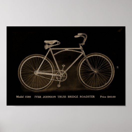 1915ヴィンテージIver Johnson Bicycle Ad Artポスター ポスター (正面)