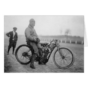 1915年のポープのオートバイレーサー