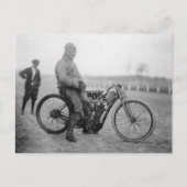 1915年のポープのオートバイレーサー ポストカード (正面)