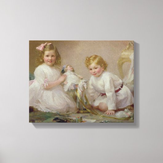 1915年の兄弟姉妹遊の作品 キャンバスプリント (正面)